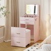Airynee 3 in 1 Vanity Desk, Compact Vanity with 3