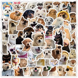 100PCS Small Size Dog Sticker, Aesthetics Cute Dogs Sticker for Teens, Waterproof Vinyl Funny Animal Pet Decals for Laptops Phones Mugs Skateboards