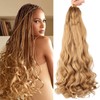 French Curl Crochet Hair 24Inch 8 Packs French Curls Braiding
