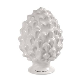 GMM Sicilian Cones Artificial Tooth Classic Modern Decorative Cones Sicilian Design Guest Favor 10cm Various Colours (Ceramic - White)