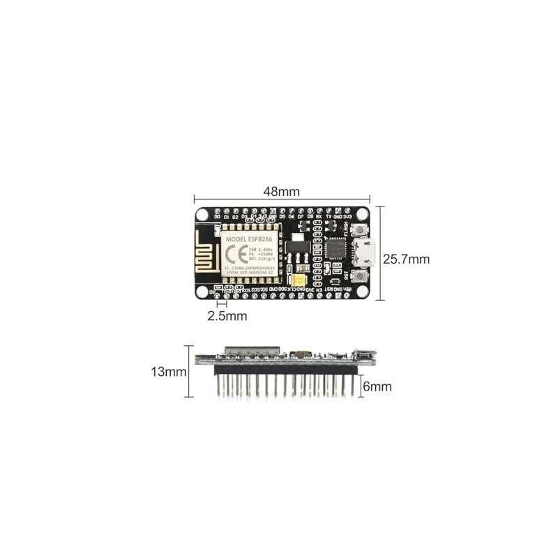 MERQC NodeMCU-8266 CP2102 NodeMcu Lua WiFi IOT Development Board Based