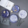 Selamica Ceramic Dinner Plates set of 4, 10.5 Inch Ceramic