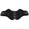HDBUBALUS PU Leather Heat Saddle Black Shield Deflector Fits For