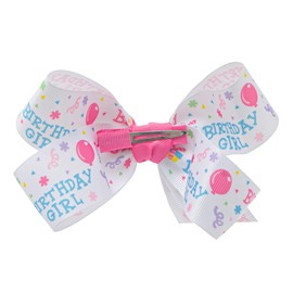 HAIRBOWS.COM Lazo De Pelo De Grogrén Para Niña Con Nudo Central, Para Todas Las Edades Y Tipos De Cabello, 12,7 Cm, Cumpleañera 2