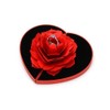 KKPLZZ 3D Rose Ring Box, Engagement Ring, Creative Jewellery Box,