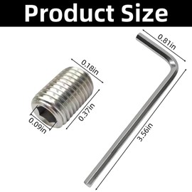 10-Pack 155023 Replacement Screw Kit for Moen Faucets - 304 Stainless Steel Set Screw Kit with Repair Wrench - Compatible with Kitchen Faucet Handle Repair & Faucet Replacement Parts