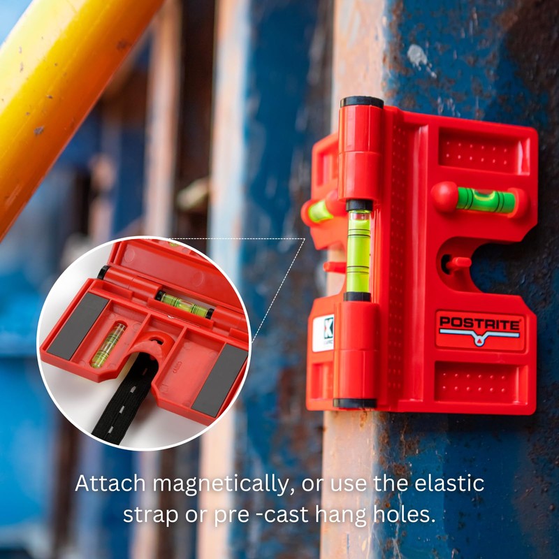 Kapro - 340 Postrite Post Level - Adjustable Folding Post