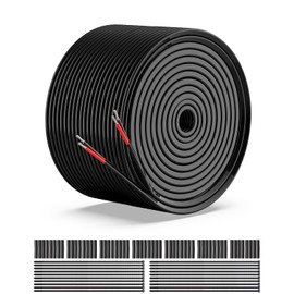 16 Gauge Wire 2 Conductor Electrical Wire, 16 AWG Wire Stranded PVC Cord, 12V Low Voltage/Tinned Copper/Flexible/16/2 Wire for Automotive Wire LED Strips Lamp Lighting Marine (100FT-30.48M)