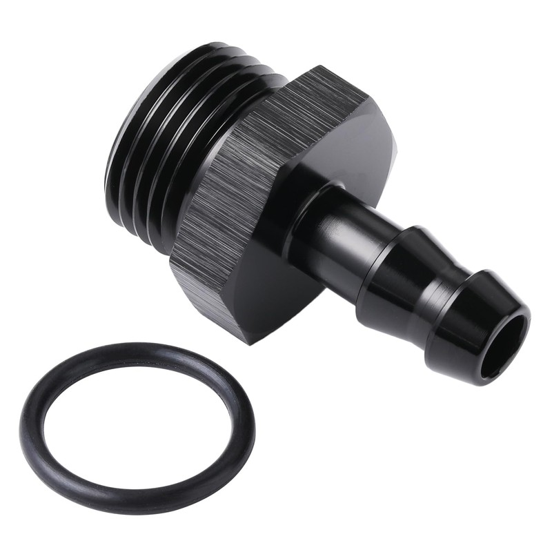 Podavelle 8AN -8 ORB to 5/16 Hose Barb Straight Fitting