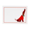 Caspari Caroling Dog Self-Adhesive Labels - 36 Count