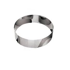 Paderno 864970 Anello per Torte, Acciaio Inossidabile, Grigio, 26 cm