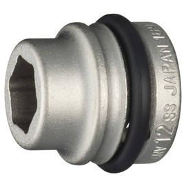 TONE Impact Short Socket 4NV-12SS Insertion Angle 12.7mm (1/2") Double-Sided Width 12mm