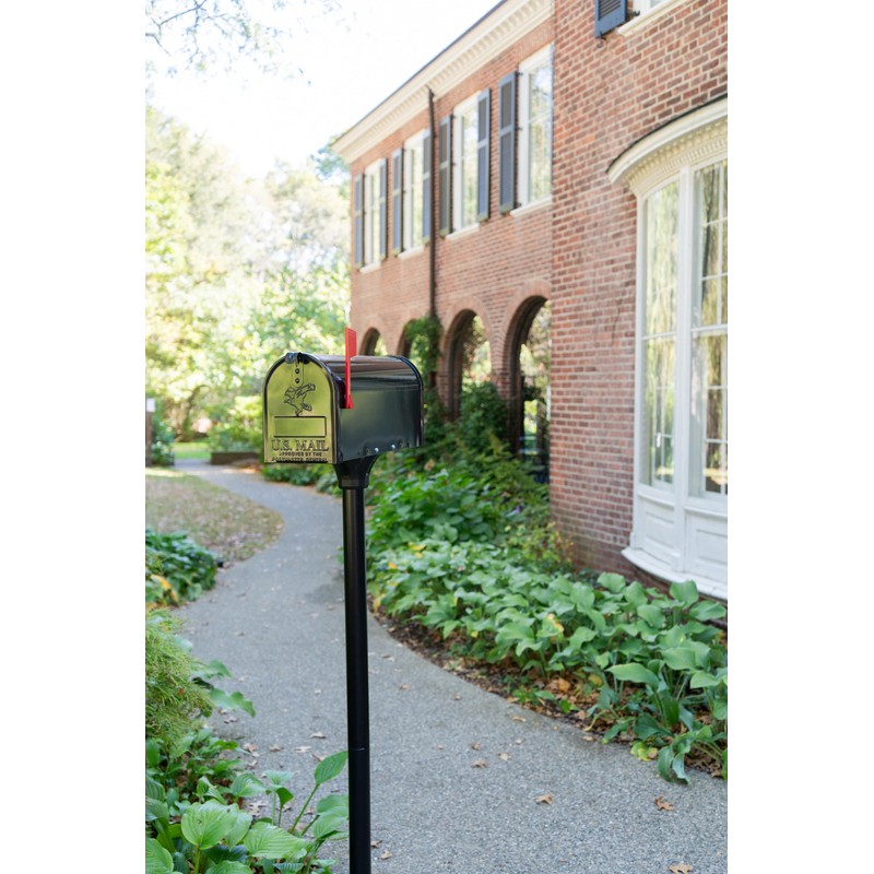 Architectural Mailboxes Coolidge Galvanized Steel Mailbox Post, Compatibility Code F,