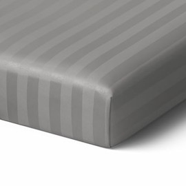 Tafts Jacquard Crib Sheets, 100% Viscose derived from Bamboo Fitted, Girls, Boys & Unisex, 8 Inch Deep Pocket, Standard Crib & Toddler Mattress, Cooling, Soft, 360 Elastic (28 x 52 Space Grey)