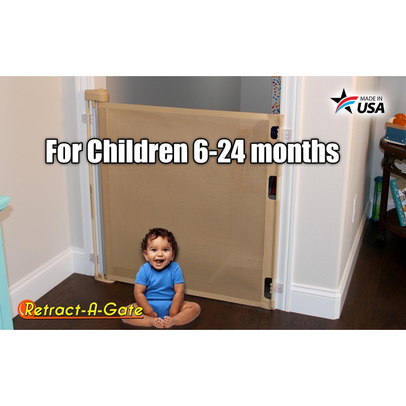 Retract-A-Gate 52" Café: The Original and only Made in USA