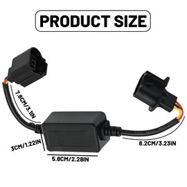 Hoypeyfiy 2 Pcs LED Canbus Decoder, LED Light Systems Anti Flicker Harness Error Code Canceler, Warning Error Fault Decoder for Most Cars Trucks