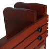 Proman Products Renaissance Desktop Red Wood Book Rack Adjustable with