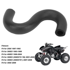 Flexible Rubber Gas Tank Fuel Line Hose for 250X 300EX, High Durability, Smooth Fuel Supply, S Shape Fuel Tube, OE 16956 HM3 A60, 16956 HC0 014, Fit for 300EX, 400EX