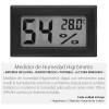 Mercader Digital 5 Pzs Termómetro Higrómetro Digital Medidor Sensor Humedad