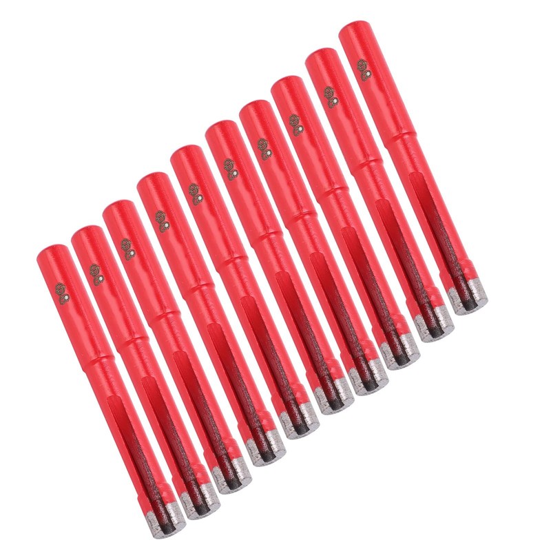 10Pcs Diamond Drill Bit Flat Tooth Ceramic Tile Marble Hole