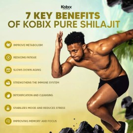 Pure Kobix Pure Himalayan Shilajit Resin, High Nutritional Potency, 85+ Trace...
