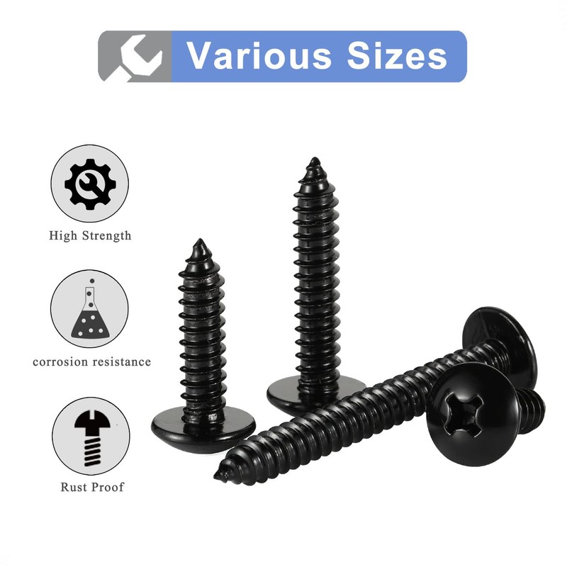 #4 x 1/2" Truss Head Self Tapping Screws Sheet Metal