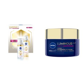 NIVEA Kit nivea luminous 630: serum facial anti-manchas 30ml + fluido facial anti-manchas fps50 40ml + Cellular Luminous630 Anti-Manchas Crema Reparadora de Noche para Mujer (50 ml)