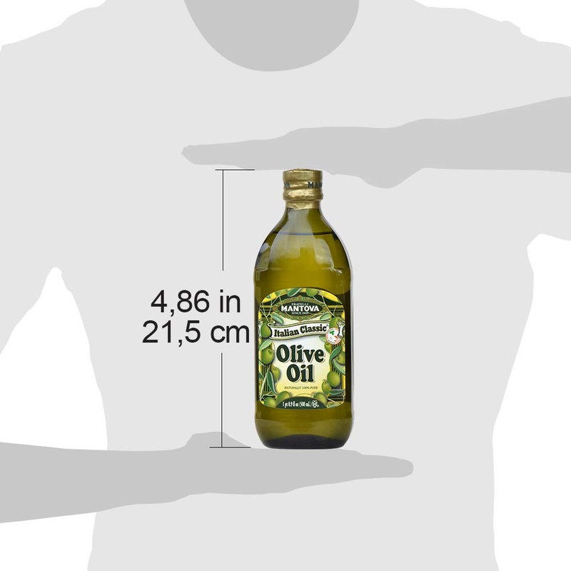 Mantova Italian Classic Pure Olive Oil, 17 Ounce (Pack of