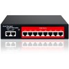STEAMEMO 10-Port Gigabit Managed PoE Switch, 8 PoE+ Ports@120W, 2