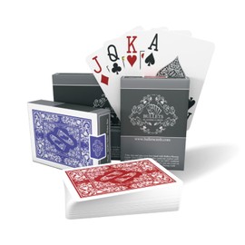 Bullets Playing Cards | Waterproof Plastic Playing Cards – 2 Decks Poker Size with Jumbo Index, Smooth Front & Easy-Grip Back – Ideal for Texas Hold’em, Casino & Camping