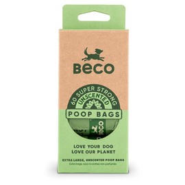 Beco Poop Bags Unscented with Handles x 60 bags
