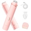 Bikini Trimmer for Women, Electric Razors with Dual Heads, Rechargeable