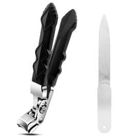IKOPFLN Outfany Nail Clippers Pro, Nail Clippers, Outfany Nail Clippers, Nail Clippers for Seniors, Outfany Nagelmeister Pro, Wide Jaw Opening Nail Clipper, with Nail File, a