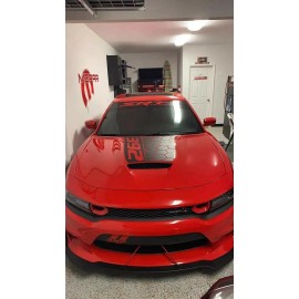 Oracal  Custom Hood Vinyl Decal.  Split Honeycomb.  Compatible with Dodge CHARGER