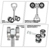 BIAXJUNY 4 Wheel Trolley Assembly Rollers, Silent Strut Trolley, Solid