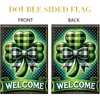 Starlit Patio Welcome St. Patrick's Day Garden Flag 12x18 Double