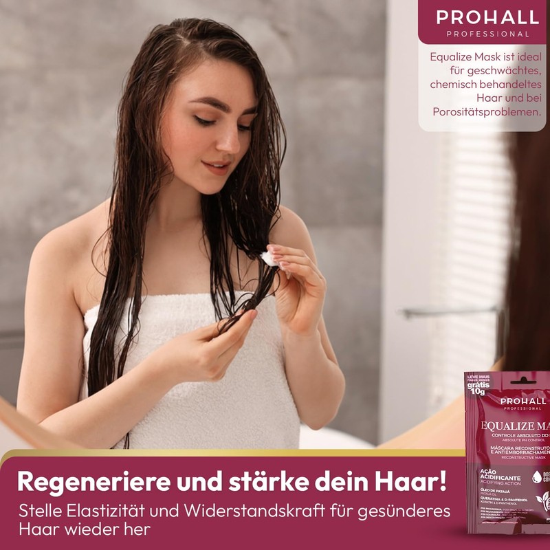 Tiefenpflegende Haarmaske für Keratin, Coloriertes & Blondiertes Haar-pH Normalisierende Conditioner