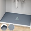 Under Sink Mat, 25" x 22" Silicone Kitchen Cabinet Tray,