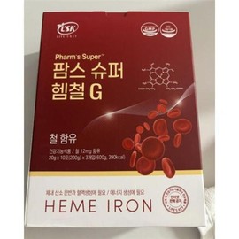 Farms Super Heme Iron G 30 packets of easily absorbed liquid iron for fasting for 1 month (47208804) / 팜스 슈퍼 헴철 G 1개월분 공복섭취 흡수잘되는 액상 철분 30포 (47208804)