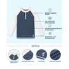 BesserBay Boys' Long-Sleeved Stand-Up Collar UV Shirt 1/4 Zip Rash