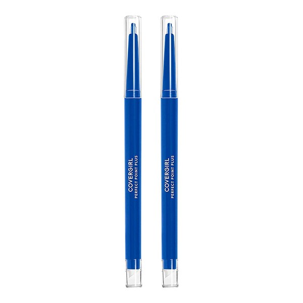 COVERGIRL Perfect Point Plus Eyeliner, Bold Cobalt, 0.008 Ounce, Pack of 2