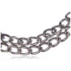 Nobby Chains Choker Two Rows Chrome, 45 cm/ 2.5 mm