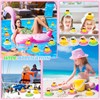 12 Sets Patos de Goma de Verano Mini Juguetes de