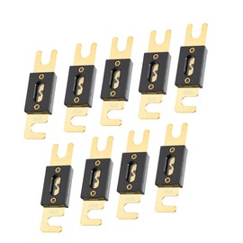 A ABSOPRO 9pcs 275A Gold Tone Plated ANL Fuse Universal Fit for Inverters Car Vehicle Truck Audio Item Replacement