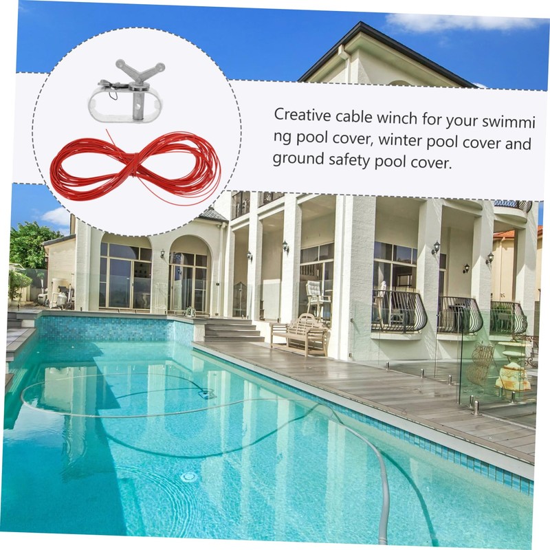BESPORTBLE 1 Set Heavy Duty Winter Pool Cover Winch with