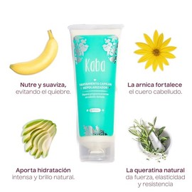 Kaba Mascarilla para el Cabello - Tratamiento para Cabello Maltratado y Seco con frizz - Restaurador de Cabello e Hidratación Profunda, Clinicamente P
