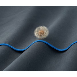 Fit-Flip Microfibre Towel Set in 18 Colours, Many Sizes, Compact and Quick Drying, The Perfect Training Towel, Travel Towel, Beach Towel, 40 x 80 cm, Dark Grey - Blue Colour