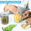 Furwarmy Glass Pickle Jar with Strainer, 25oz Pickle Container with