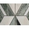 Rubymont S58 Green/White Diamond Marble Mosaic Tile Kitchen Bathroom Polished