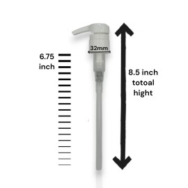 Comfort Axis Pump for 1 liter 32oz Bottles for Lotion Shampoo or Conditioner Pack of 6 White